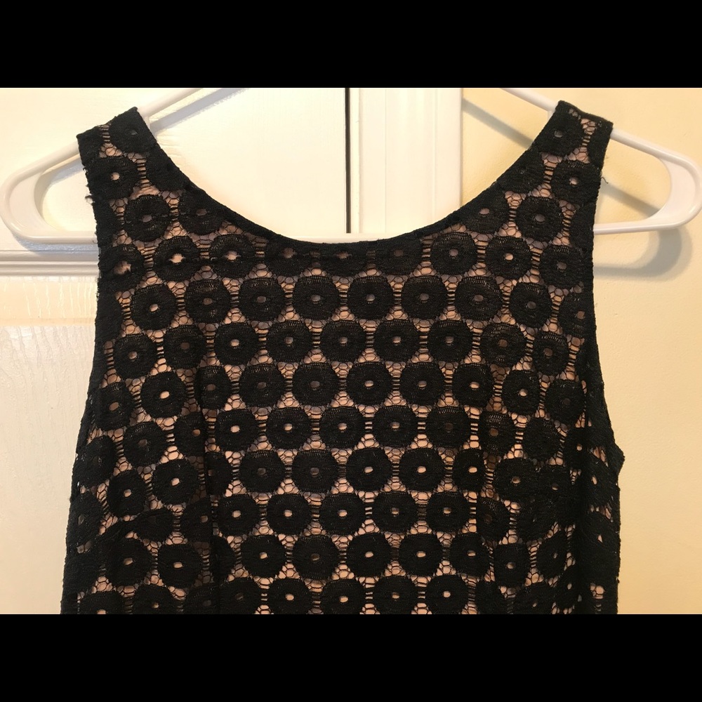 short glamour black lace dress